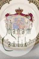 ロイヤルコペンハーゲン フローラダニカ デンマーク紋章 プレート