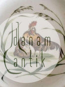 Royal Copenhagen Flora Danica Tallerken  No 3584 Antik fra 1860-1880