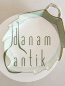 Royal Copenhagen Grøn Svejfet Bladformet Assiette No 1866