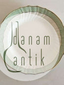 Royal Copenhagen Grøn Svejfet Dessert Tallerken No 1624