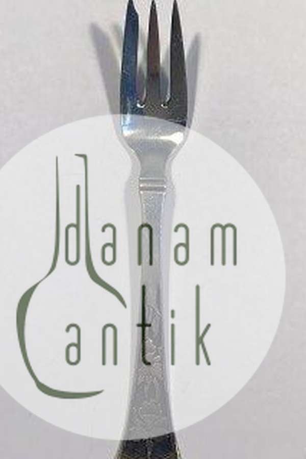 Orkide Sølv Kagegaffel Horsens Sølvsmedie.