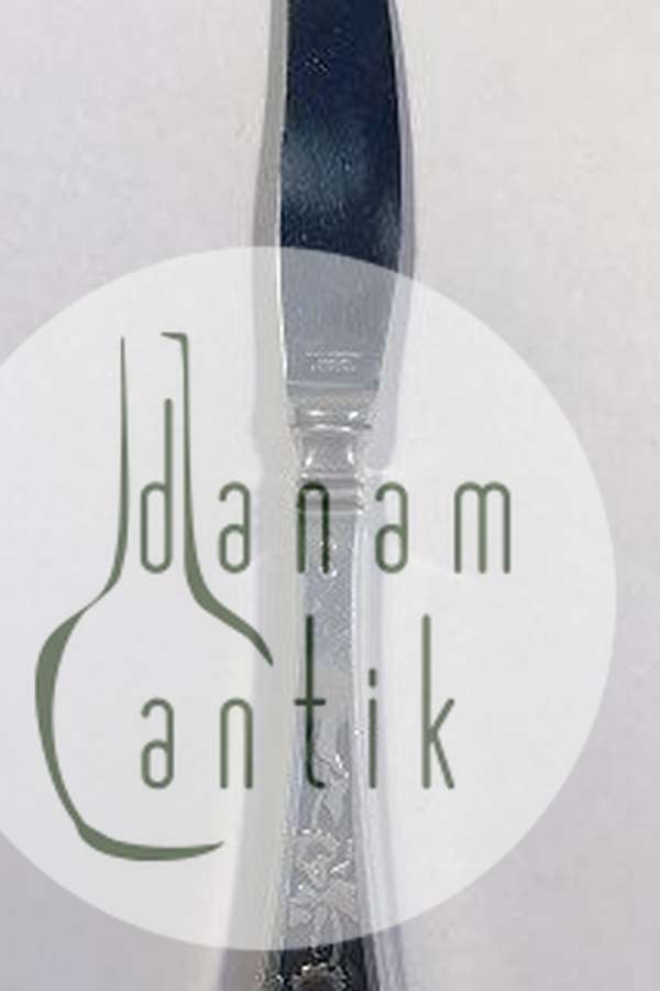 Orchidee Silber Tafelmesser Horsens Silversmith L 21,5 cm