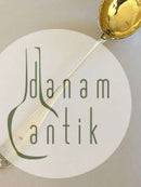 33.5厘米的银制大型古董冲床勺子