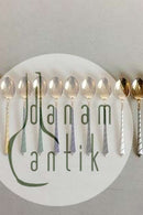 ELA 丹麦 一套11只镀金纯银软皮鞋，彩色珐琅。