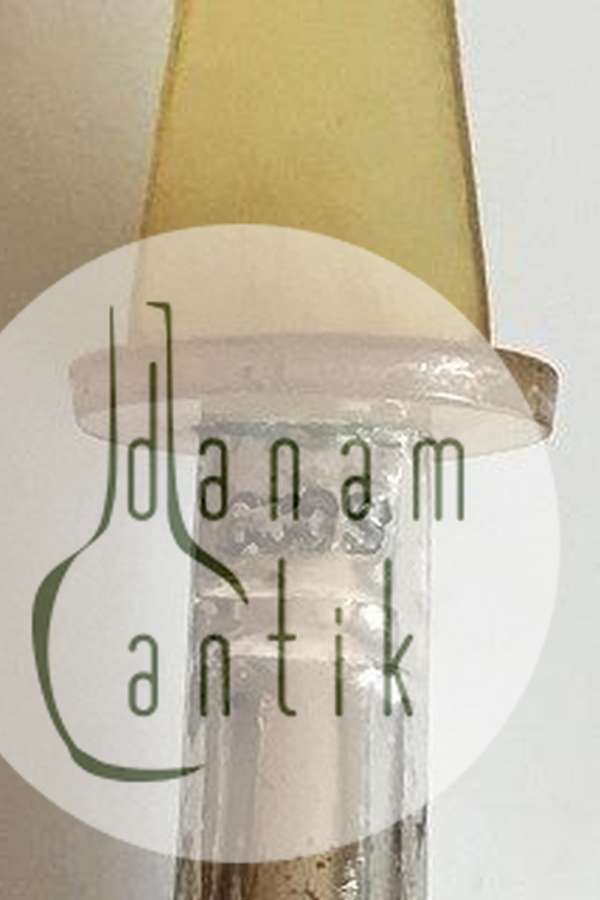 Lille serveringsske i Sølv med blad af horn