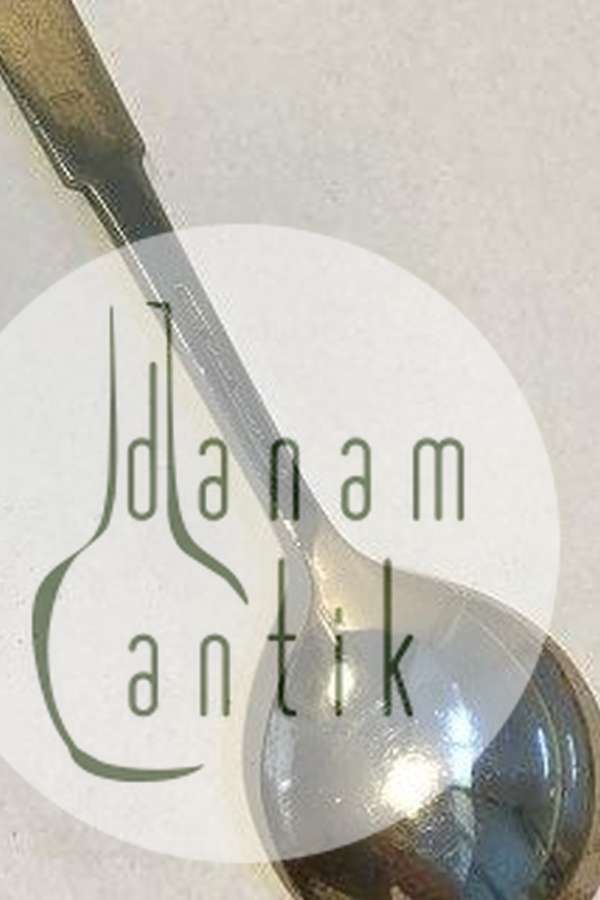 Egon Lauridsen Sterling Sølv ske med emalje