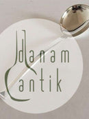 汉斯-汉森纯银服务勺，饰以黑玛瑙 卡尔-古斯塔夫-汉森