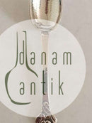 Evald Nielsen No. 2 Dessert Ske i Sølv, Rund Form