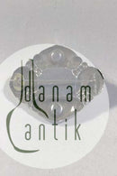 Evald Nielsen Sølv Broche med Rav