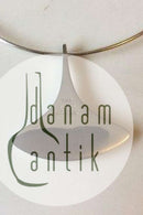 Hans Hansen Sterling Sølv Halsring med vedhæng No 323