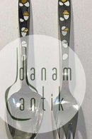 Cohr Sterling Sølv Barnebestik Ske/Gaffel (Æg og Kylling)