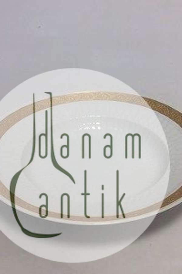 Royal Copenhagen Guld Vifte Dyb Tallerken No 11514