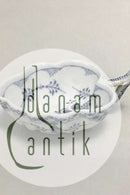 Royal Copenhagen Musselmalet Halvblonde Lille bladformet skål No 553