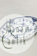 Royal Copenhagen Musselmalet Halvblonde oval assiet No 551