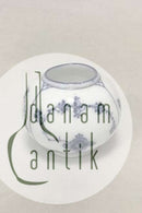 Royal Copenhagen Blaue geriffelte Umschlagvase Nr. 498