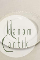 Royal Copenhagen Tradition Hvid Halvblonde m. Guld Salattallerken No. 573