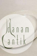 Royal Copenhagen Tradition Hvid Halvblonde m. Guld Ovalt servingsfad No 533