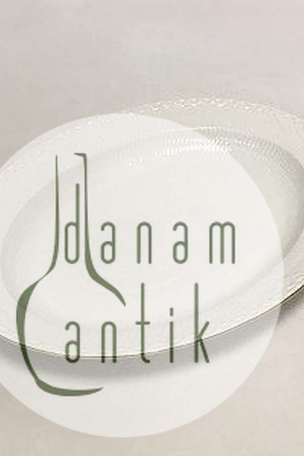 Royal Copenhagen Tradition Hvid Halvblonde m. Guld Ovalt servingsfad No 532