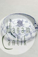 Royal Copenhagen Blauer geriffelter Aschenbecher Nr. 1001