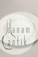 皇家哥本哈根白色弗洛拉丹妮卡珍珠套装深色餐盘No 3546