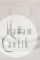 Royal Copenhagen Hvid Flora Danica Perlestel Rundt fad No 3524