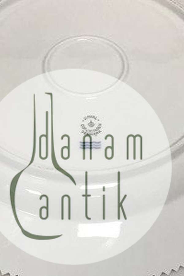 皇家哥本哈根Flora Danica珍珠器皿白色服务盘编号3523