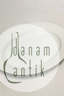 Royal Copenhagen Hvid Flora Danica Perle Ovalt Serveringsfad No 3516