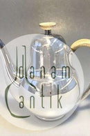 F Hingelberg Sterling Sølv Kaffekande m knop og hank af ben