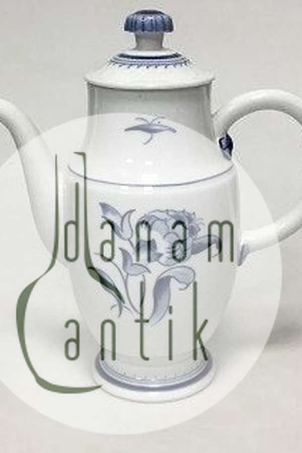 Bing & Grøndahl Jubilæumsstel / Blå Nellike Kaffekande