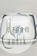 Bing & Grøndahl Jubilæumsstel / Blå Nellike Firkantet skål