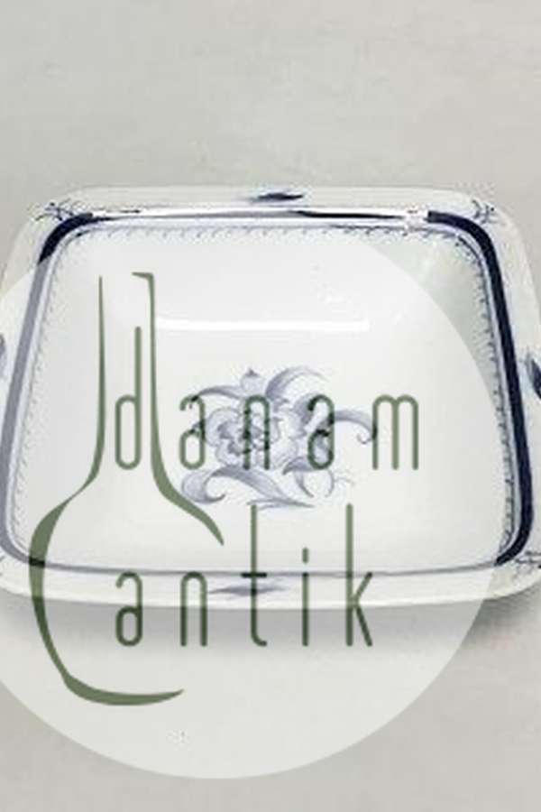 Bing & Grøndahl Jubilæumsstel / Blå Nellike Firkantet skål