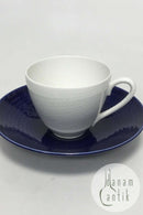 Rørstrand Blå Eld / Blå Ild Kaffekop og underkop