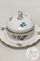 Royal Copenhagen Let Saksisk Blomst Smørskål No 1503