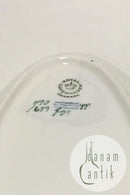 皇家哥本哈根轻型撒克逊花长方形盘子No 1689