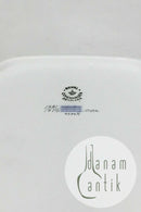 Royal Copenhagen Fuld Saksisk Blomst rektangulært fad No 1717