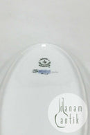 Royal Copenhagen Fuld Saksisk Blomst aflangt Fad No 1689