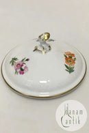 Royal Copenhagen Let Saksisk Blomst Låg til sukkerskål No 1678