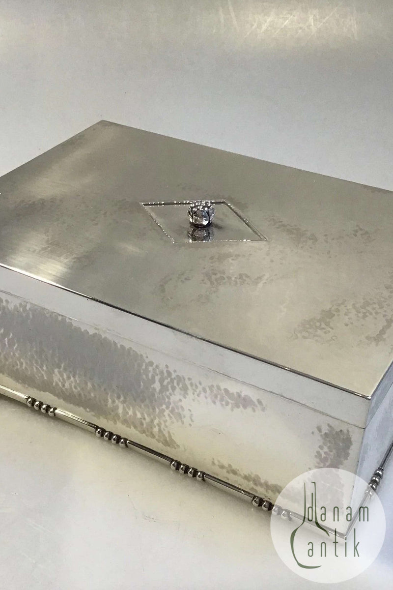 Georg Jensen Sterling Sølv Cigarskrin/Humidor No 329