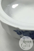 皇家哥本哈根蓝色花边糖碗No 8563