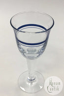 "Blå Klokke" Hvidvinsglas Holmegaard