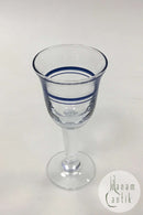 "Blå Klokke" Portvinsglas Holmegaard