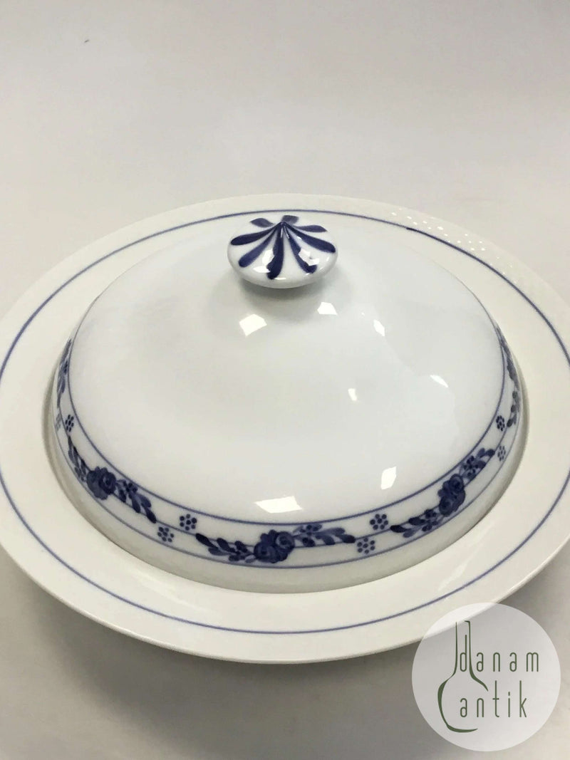 Royal Copenhagen Rosenknop Stort Rundt lågfad No 8058