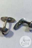 乔治-詹森纯银袖扣34号