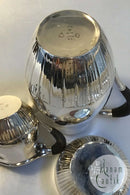 Georg Jensen Sterling Silber Cosmos Mokka Krug mit Sahne und Zucker Nr. 45