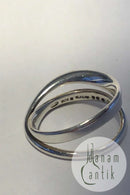 Georg Jensen Sterling Sølv Ring No 369 Torun Möbius Ring Str. 56 (US 7½) Vægt 4.6 gr/0.16 oz