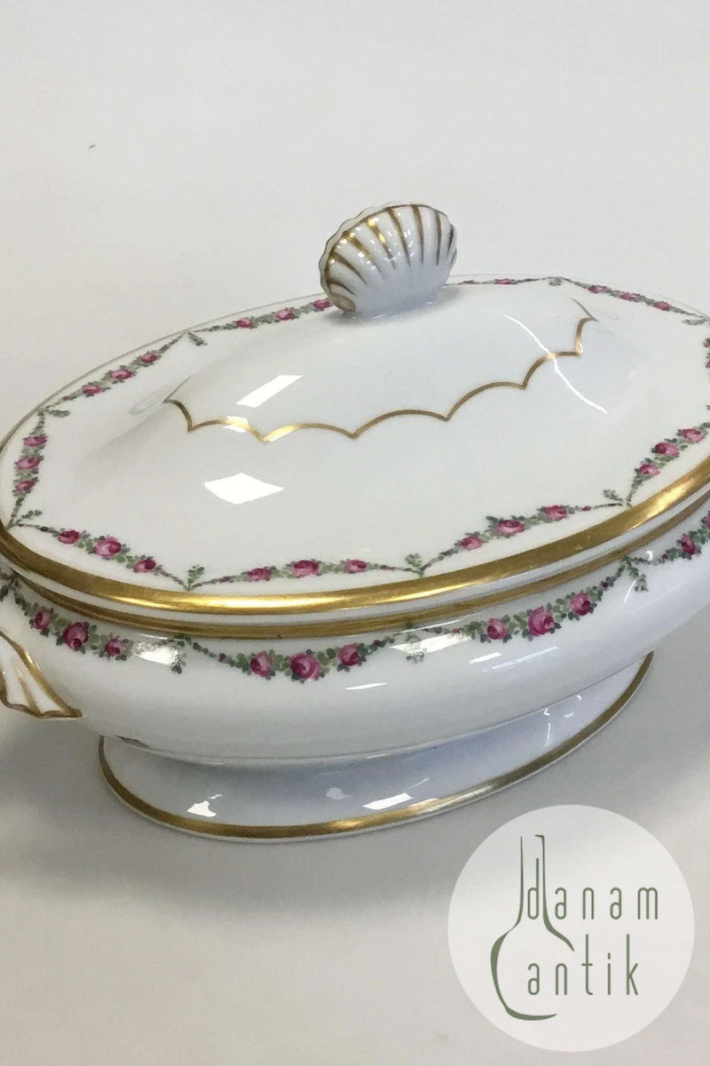 皇家哥本哈根套装第478号玫瑰花环与金质椭圆餐具 No 9058