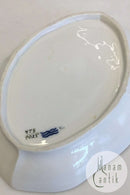 皇家哥本哈根套装第478号玫瑰花环金质小椭圆碗编号9025