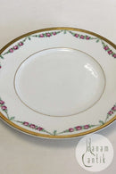 Royal Copenhagen Set Nr. 478 Rosengirlande mit goldenem Lunch-Teller Nr. 10520