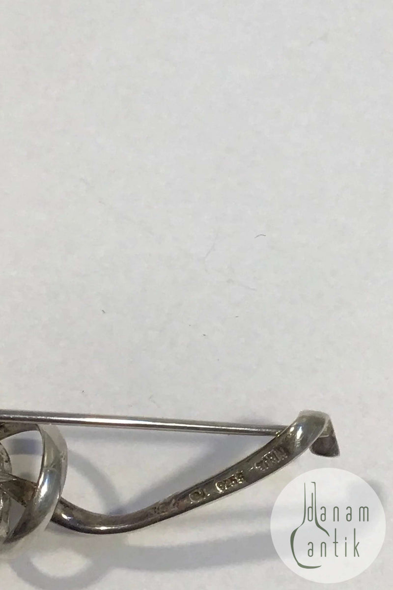 Georg Jensen Sterling Silver ブローチ Forget-Me-Knot Torun Georg Jensen Sterling Silver ブローチ Forget-Me-Knot Torun
