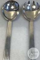 Georg Jensen Sterling Sølv Bernadotte Stort Servingsske og Gaffel No 111 og 112  Måler 24cm / 9.45 in.
